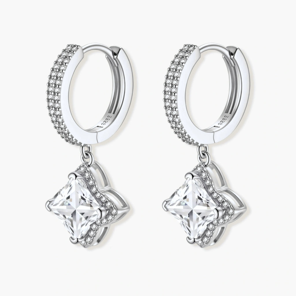 Diamond Dangle Huggies