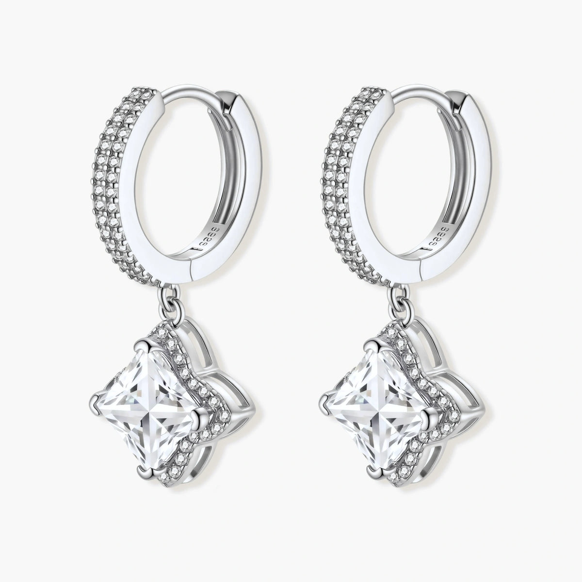 Diamond Dangle Huggies