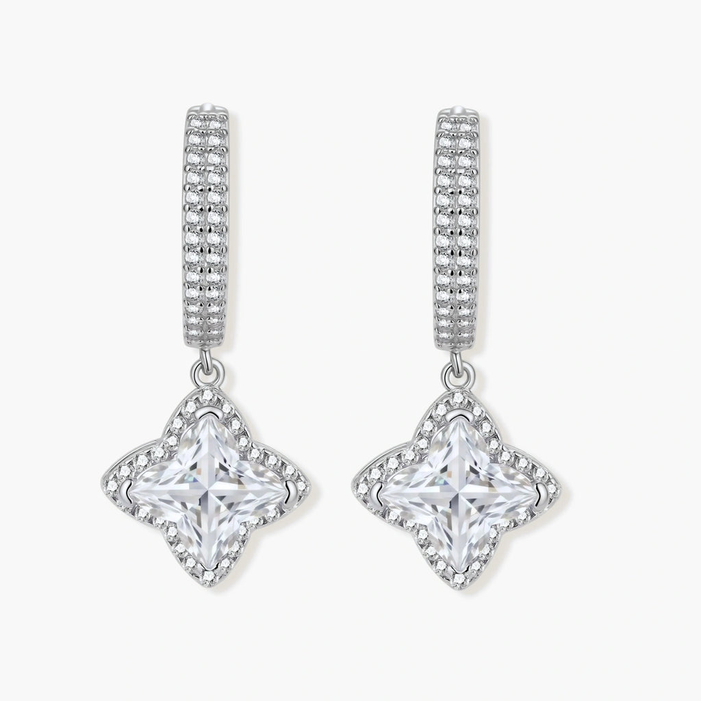 Diamond Dangle Huggies