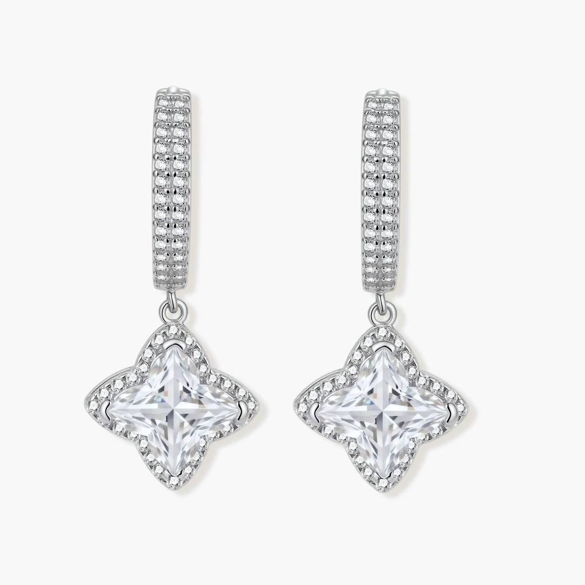 Diamond Dangle Huggies