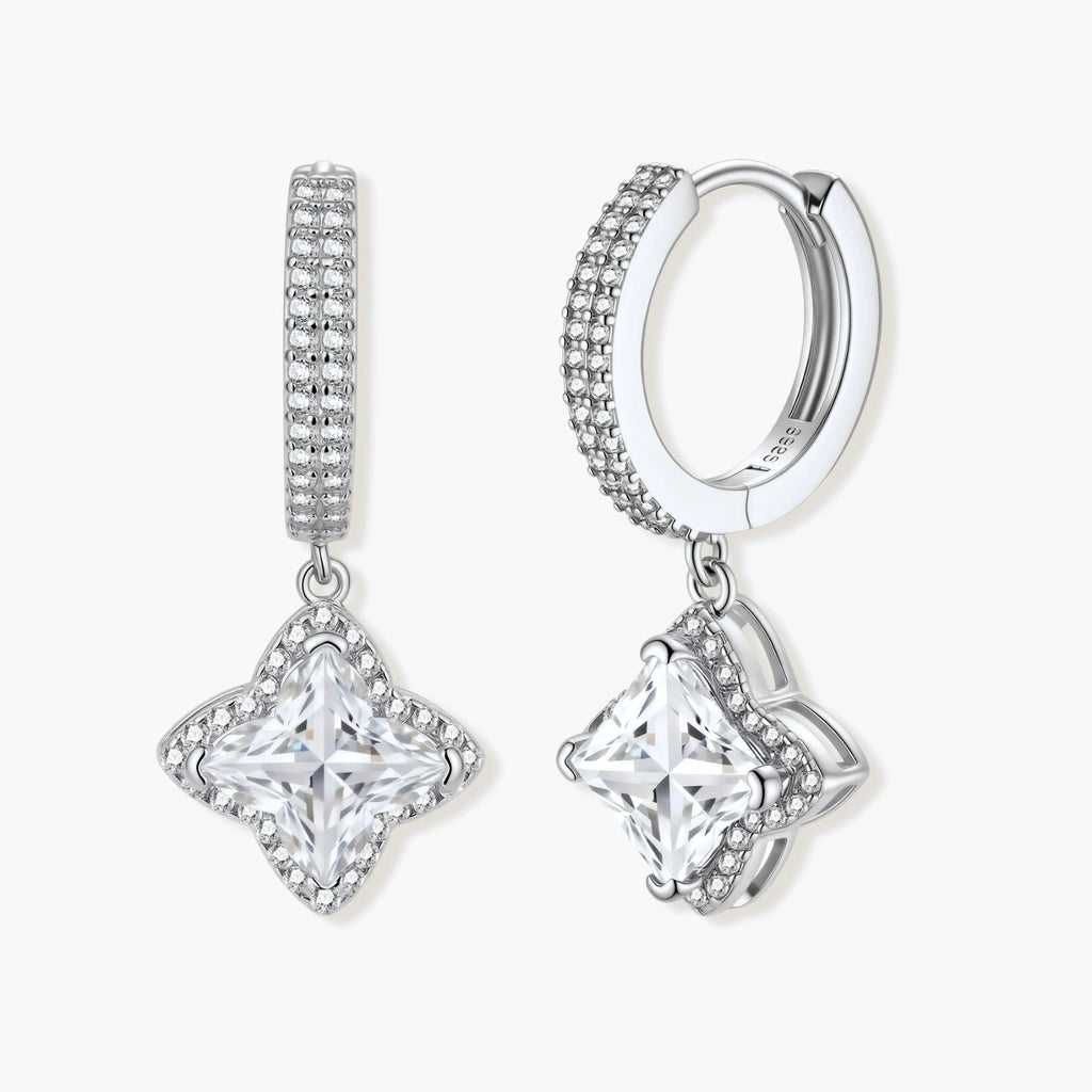 Diamond Dangle Huggies