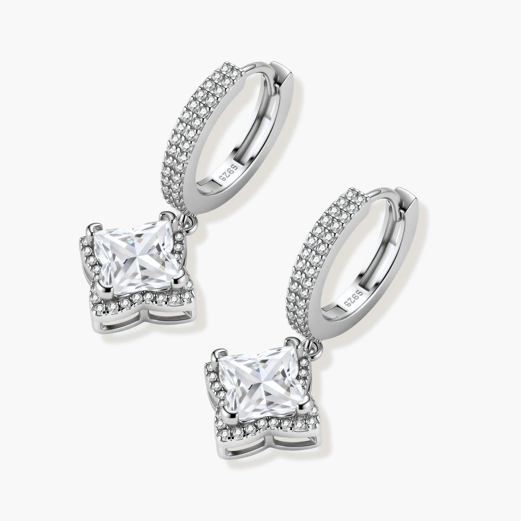 Diamond Dangle Huggies