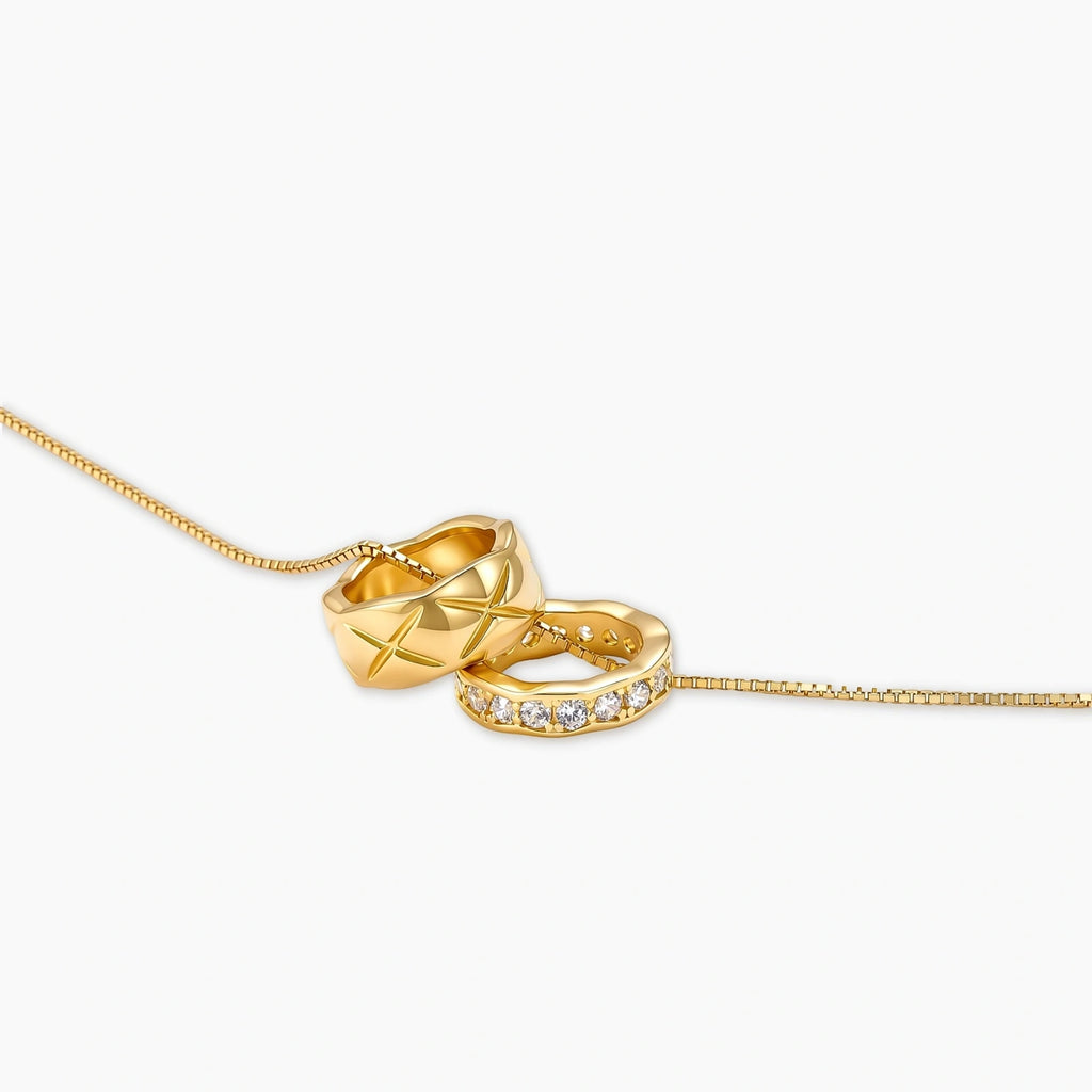 Twin Ring Necklace